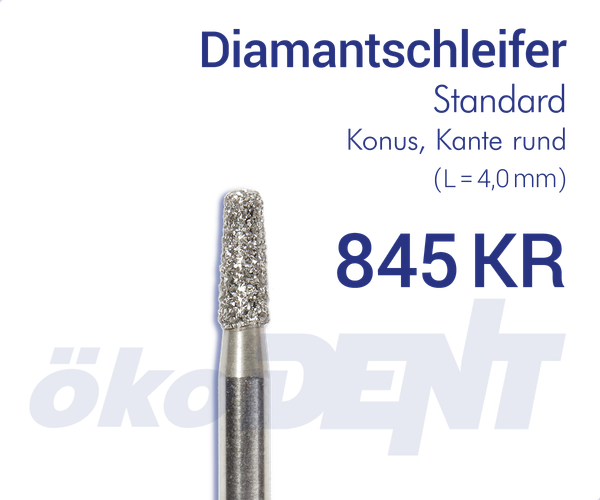 Standard-Diamant 845KR - Konus, Kante rund