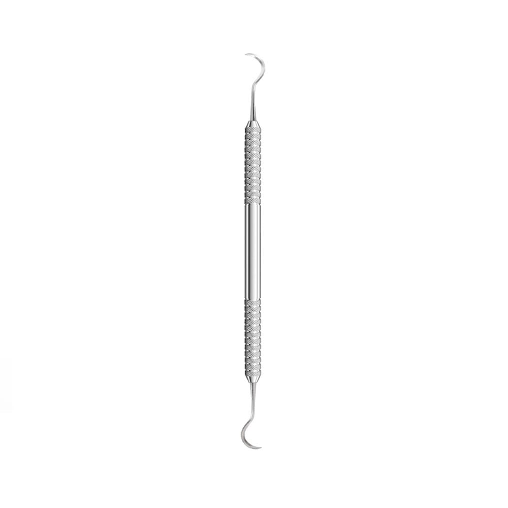 Interproximaler Carver 1,5 mm x 11 mm, lange dünne Sichelklingen, massiver Griff – Precision Dental, Füllungsinstrumente