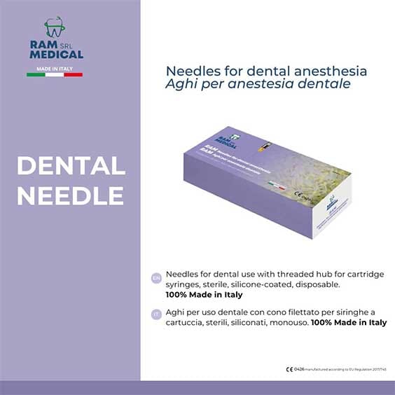 RAM Needles for dental anaesthesia – RAM Medical Srl, Anästhetika zur Injektion