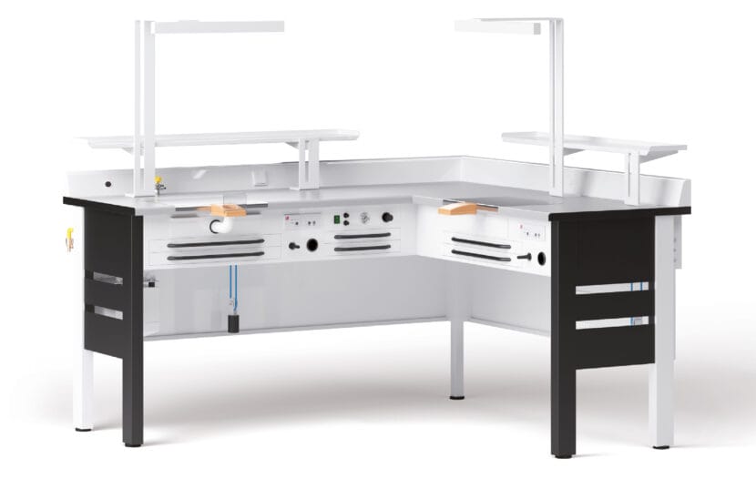 Double station corner workbench (one operator) – Rossicaws SRL, Geräte