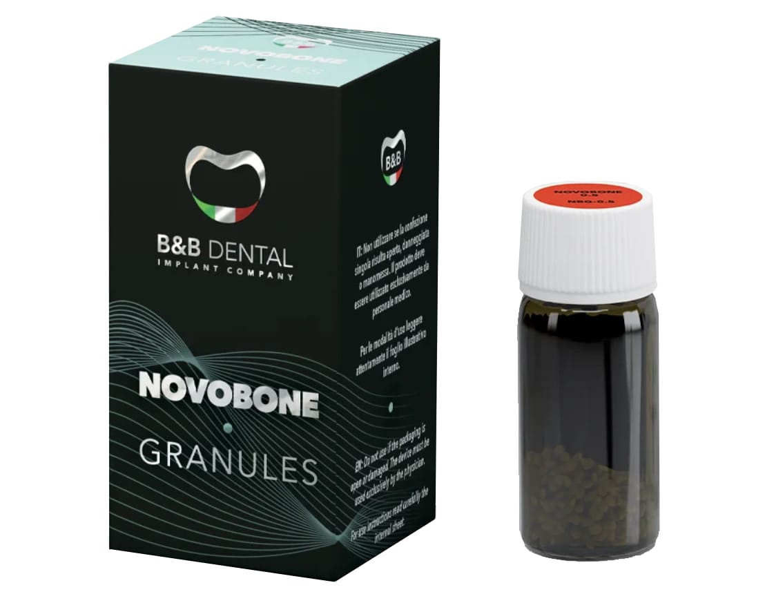 NOVOBONE® Granulat – Servo-Dental, Knochenersatzmaterial