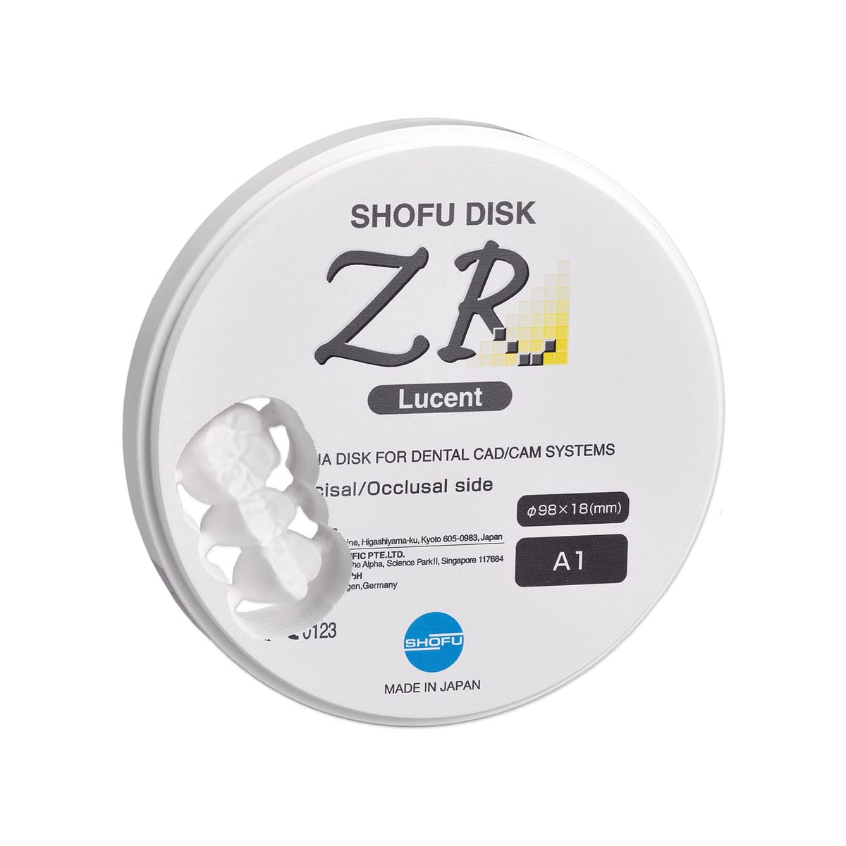 SHOFU DISK ZR Lucent – Shofu Dental, Ronden