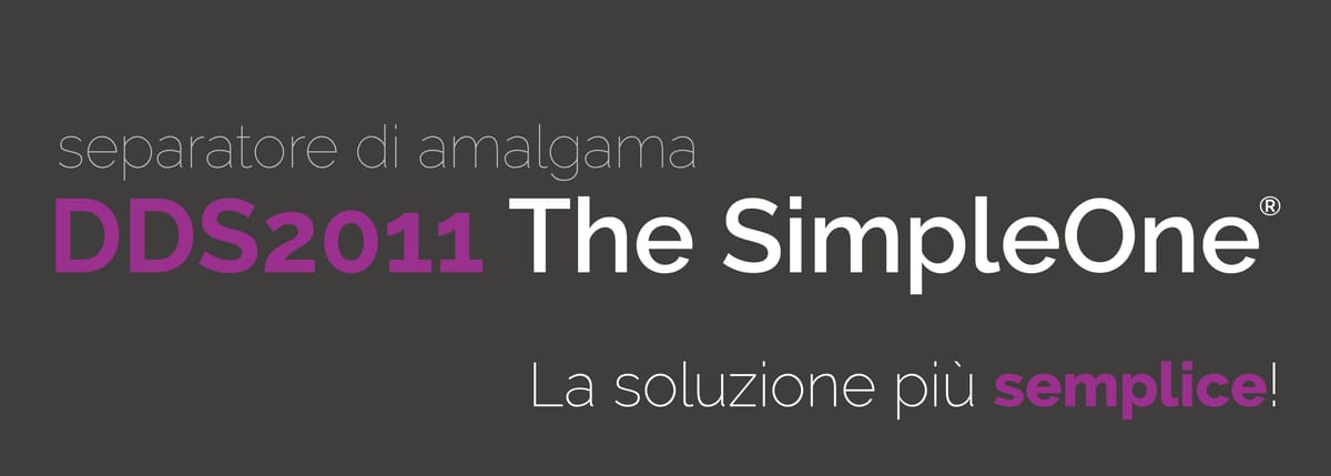 Separatore di Amalgama DDS2011 The Simple One – Simple & Smart S.R.L., Abfallbehälter