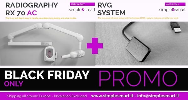 OFFERTA 1: RADIOGRAFICO RX 70 AC + SISTEMA DI SENSORI RVG Size 1