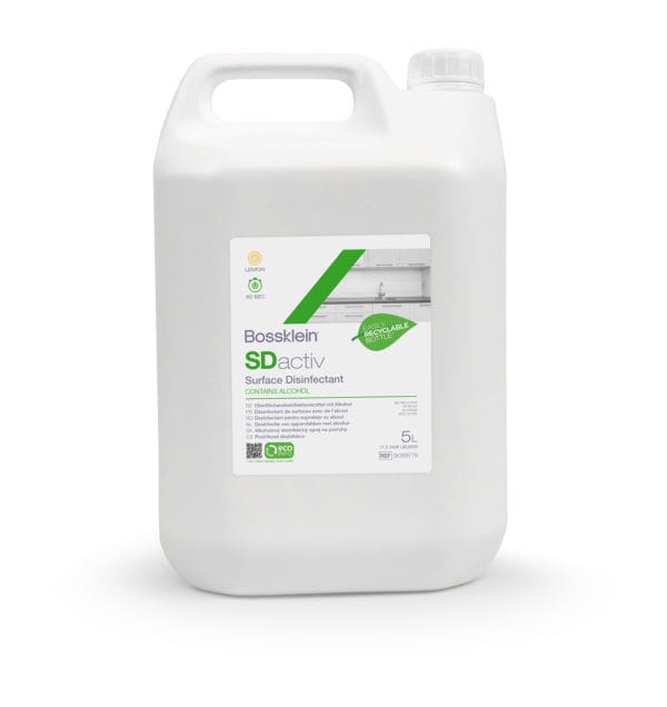 SDactiv Flächendesinfektionsspray 5L UN-zugelassene Flasche Zitrone