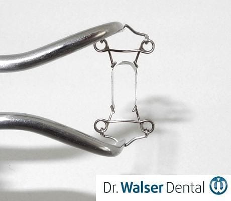 New tooth matrix with automatic adjustment for 4-surface premolar fillings – Dr. Walser Dental, Matrizen
