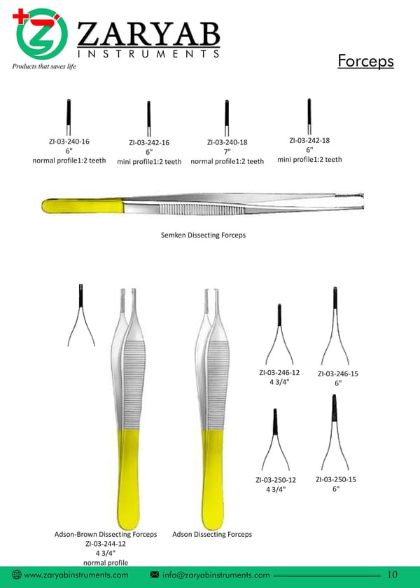 Forceps ZI-03-244-12