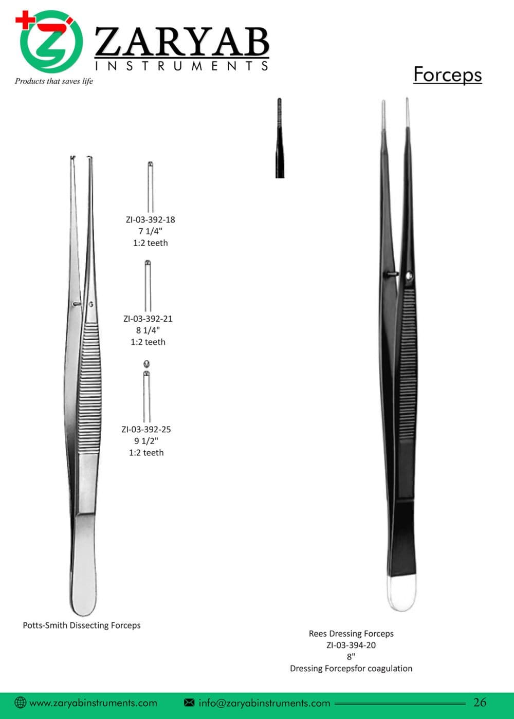 Forceps – Zaryab Instruments, Extraktionszangen