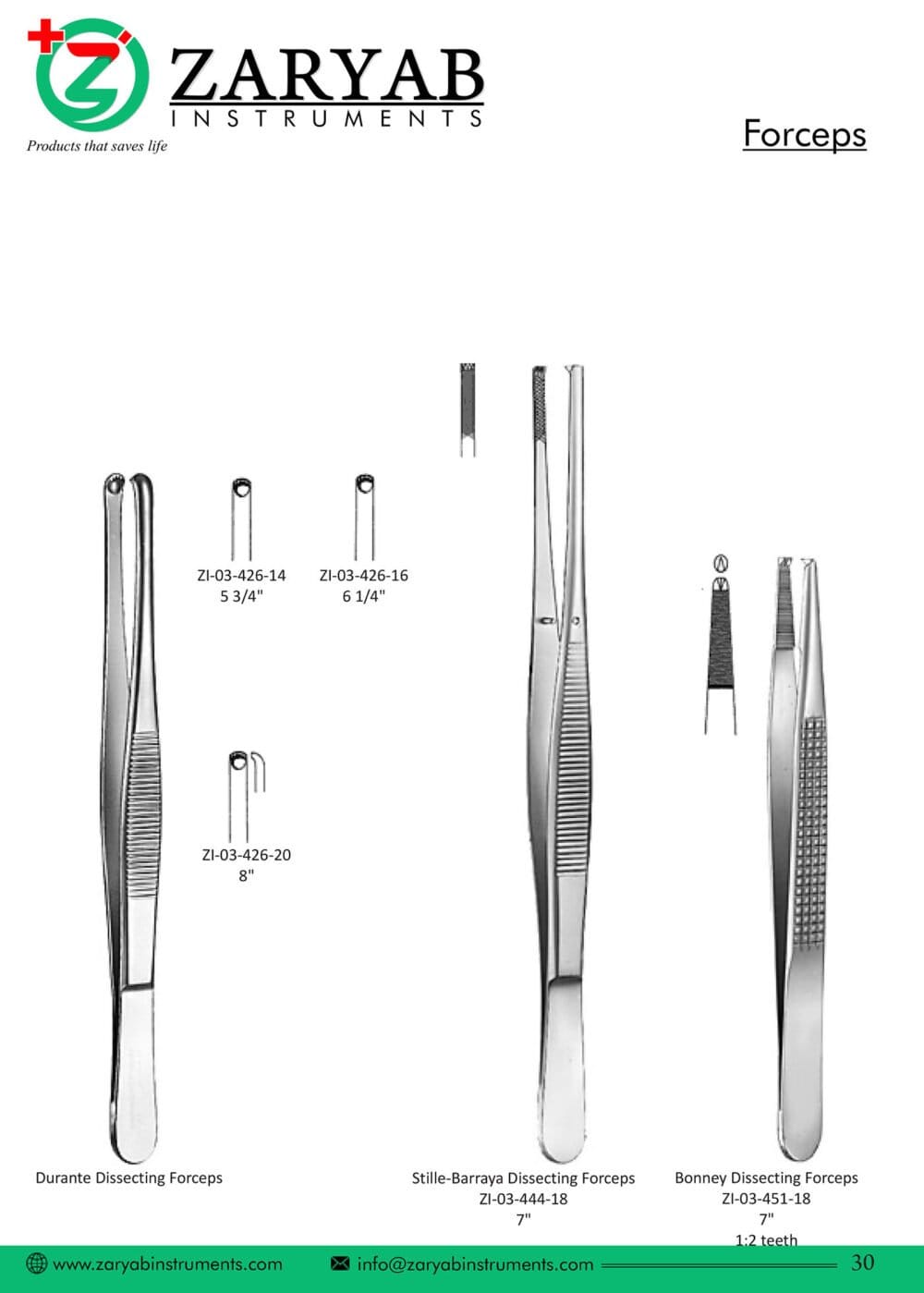 Forceps – Zaryab Instruments, Extraktionszangen