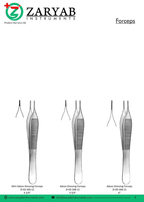 Forceps ZI-03-166-12