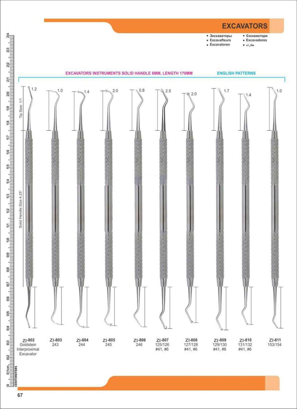 Excavators ZI-802 – Zaryab Instruments, Sonstige chirurgische Instrumente