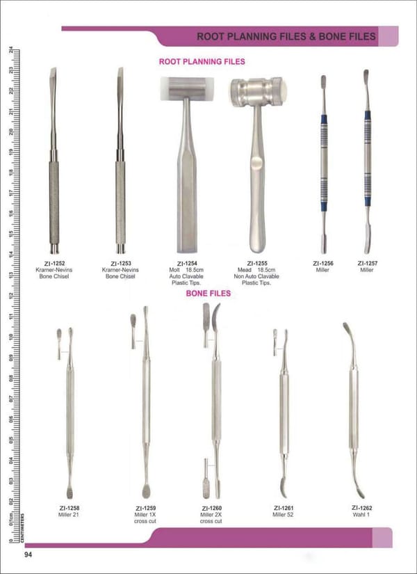 Root Planning Files & Bone Files ZI-1252