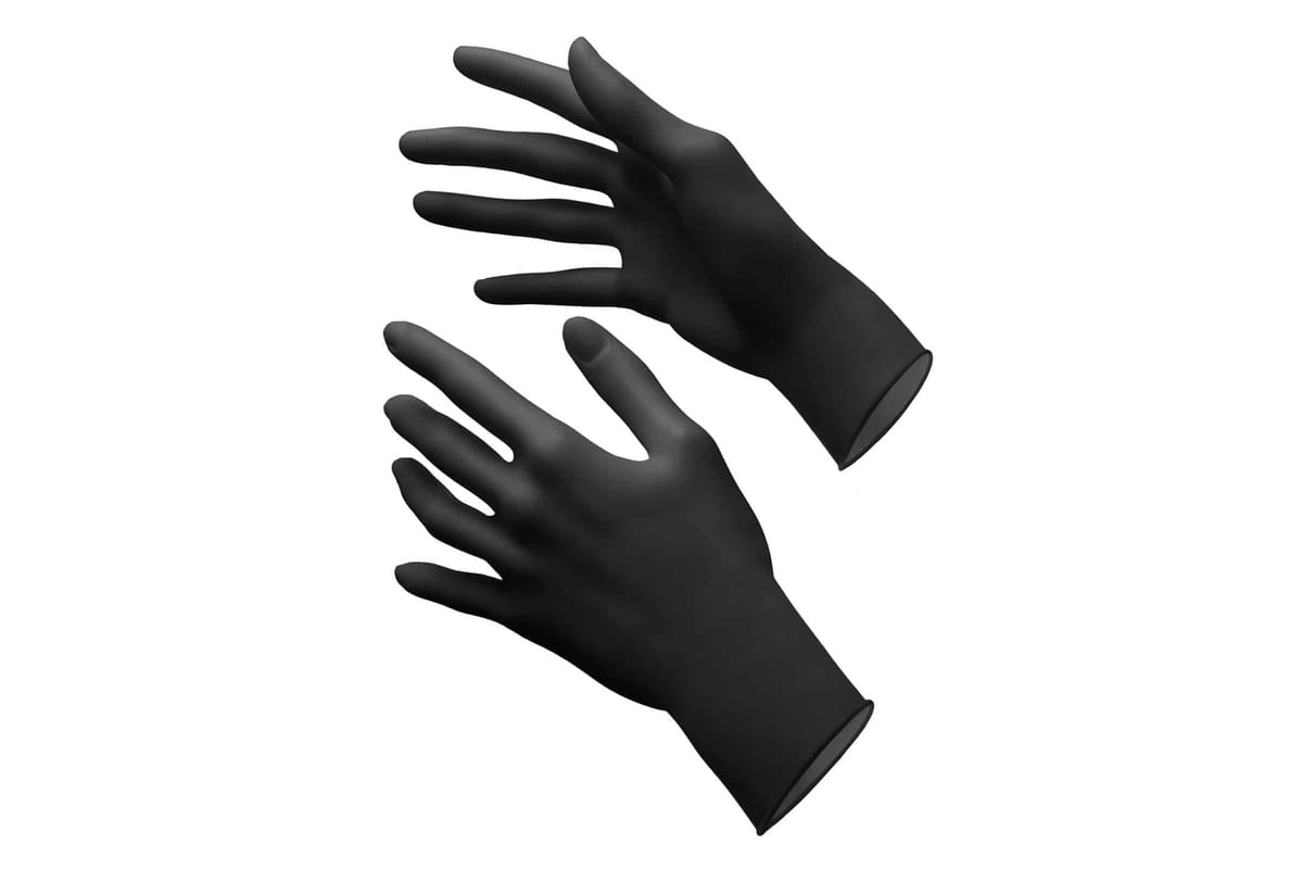 Nitrile Gloves - Black (S) – Akzenta International SA, Arbeitskleidung - Arbeitsschutz