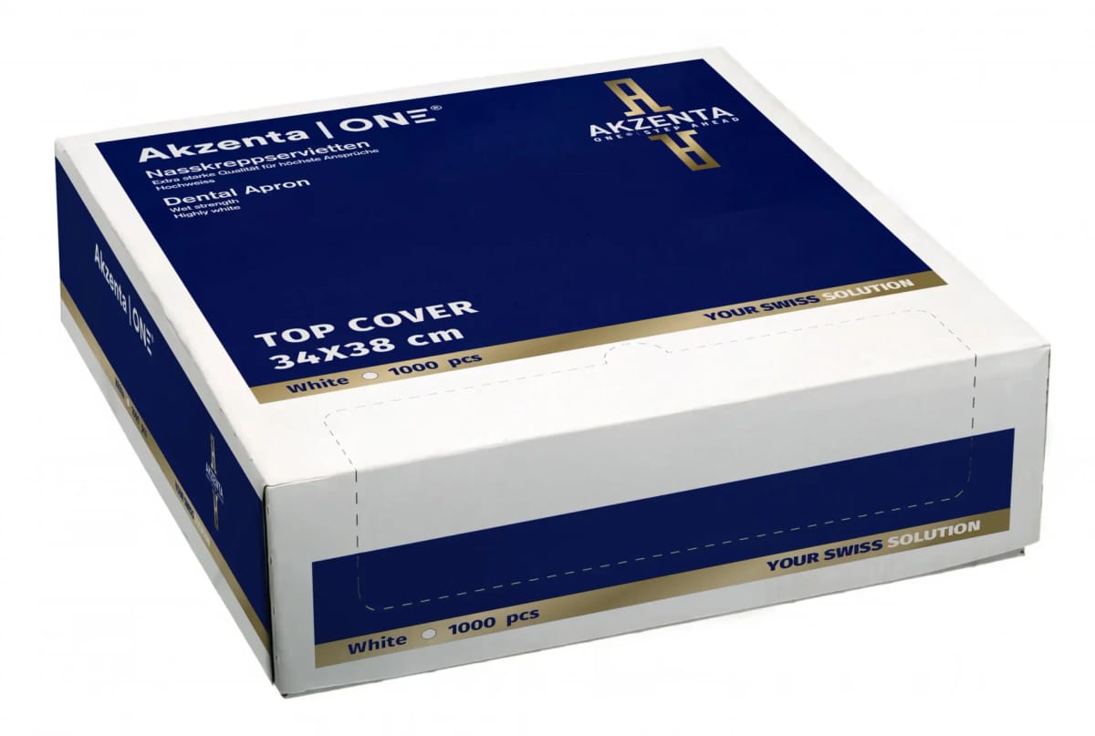 Premier White Wet Crepe Napkins – Akzenta International SA, Servietten und Patientenumhänge
