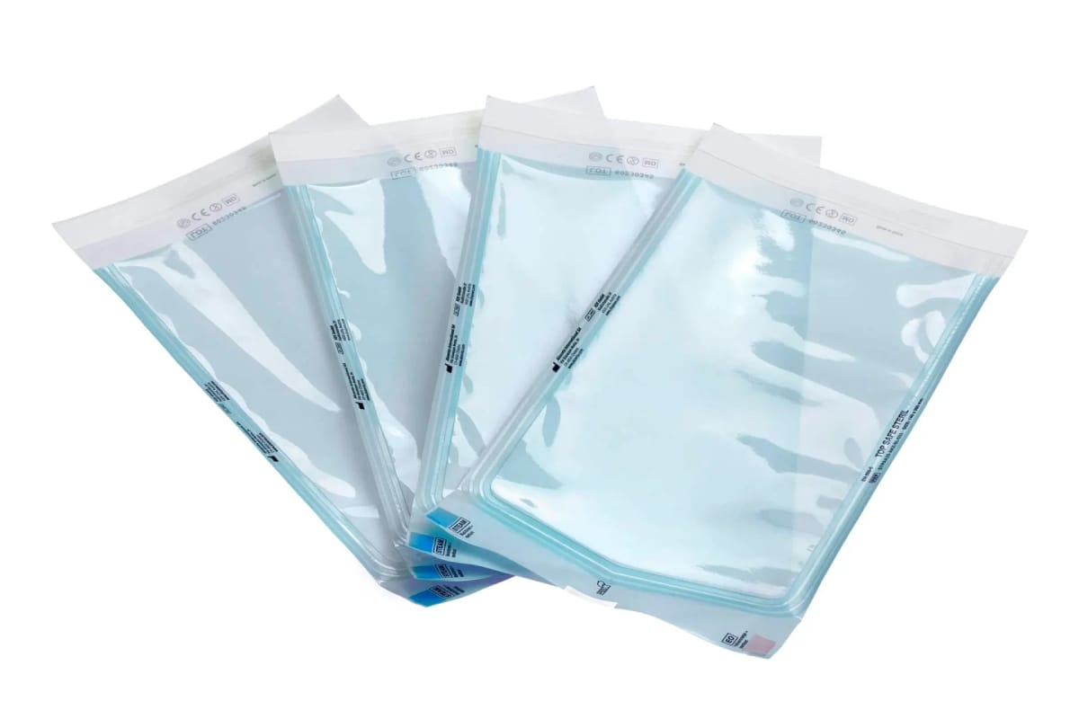 Sterilization Pouches 140 x 260 mm – Akzenta International SA, Sterilisationsschläuche und -beutel