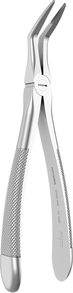 UK-Wurzel - 17,7 cm - mit geriffelten Spitzen 0100-145 – ASA Dental S.p.A. Uninominale, Extraktionszangen Unterkiefer