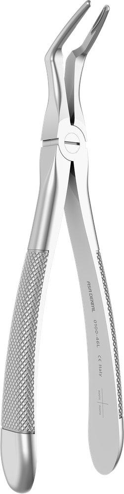 UK-Wurzeln - 18,3 cm - mit geriffelten Spitzen 0100-46L – ASA Dental S.p.A. Uninominale, Extraktionszangen Oberkiefer