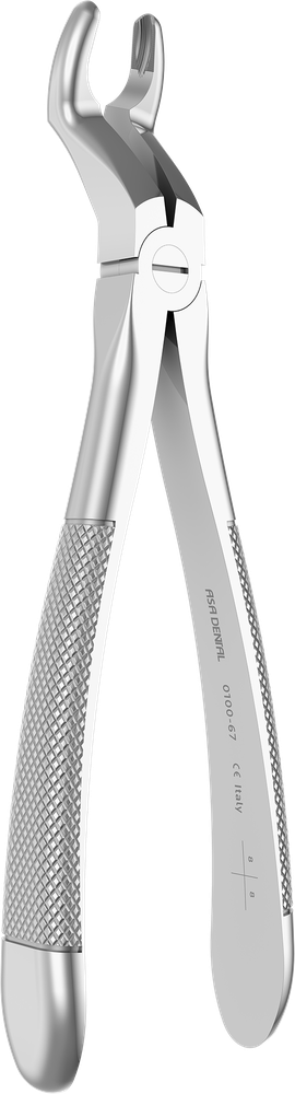 OK-Weisheitszähne - 18.4 ± 0.3 cm - mit geriffelten Spitzen 0100-67