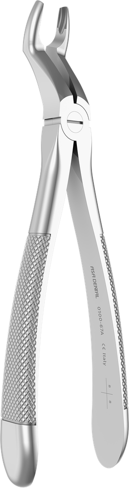 OK-Weisheitszähne - 18.8 ± 0.3 cm - mit geriffelten Spitzen 0100-67A – ASA Dental S.p.A. Uninominale, Spezialzahnzangen