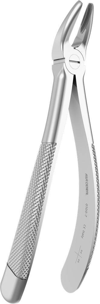 OK-Frontzähne, OK-Prämolaren - 17.2 ± 0.3 cm - mit geriffelten Spitzen 0100-7 – ASA Dental S.p.A. Uninominale, Extraktionszangen Oberkiefer