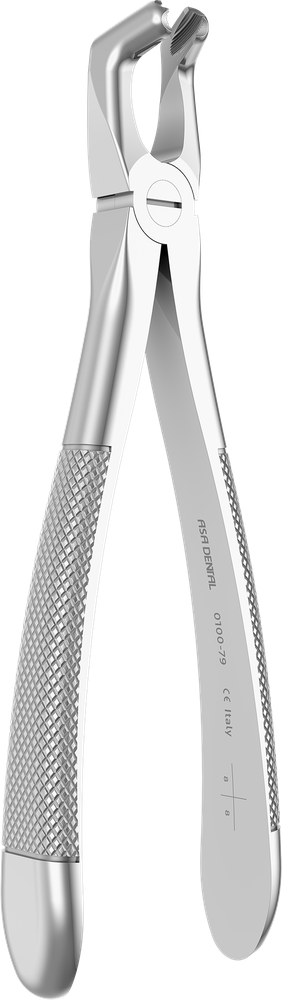 UK-Weisheitszähne - 17.1 ± 0.3 cm - mit geriffelten Spitzen 0100-79 – ASA Dental S.p.A. Uninominale, Spezialzahnzangen