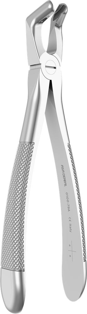 UK-Weisheitszähne - 17.5 ± 0.3 cm - mit geriffelten Spitzen 0100-79A – ASA Dental S.p.A. Uninominale, Spezialzahnzangen