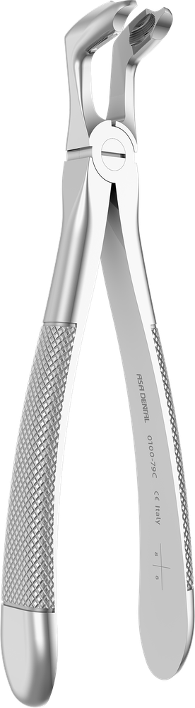 UK-Weisheitszähne - 16.9 ± 0.2 cm - mit geriffelten Spitzen 0100-79C – ASA Dental S.p.A. Uninominale, Spezialzahnzangen