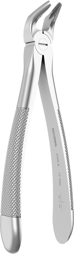 UK-Prämolaren - 16.5 ± 0.3 cm - mit geriffelten Spitzen 0100-8 – ASA Dental S.p.A. Uninominale, Extraktionszangen Unterkiefer