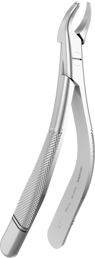 OK-Molaren links - 17.8 ± 0.3 cm - mit geriffelten Spitzen 0100-90 – ASA Dental S.p.A. Uninominale, Extraktionszangen Oberkiefer