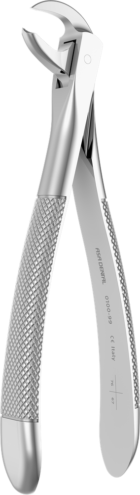 UK-Molaren mit gebrochenen Kronen - 15.8 ± 0.2 cm - mit geriffelten Spitzen 0100-99 – ASA Dental S.p.A. Uninominale, Extraktionszangen Oberkiefer