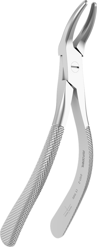 OK-Wurzeln - 15 ± 0.2 cm - mit geriffelten Spitzen 0101-2 – ASA Dental S.p.A. Uninominale, Extraktionszangen Oberkiefer