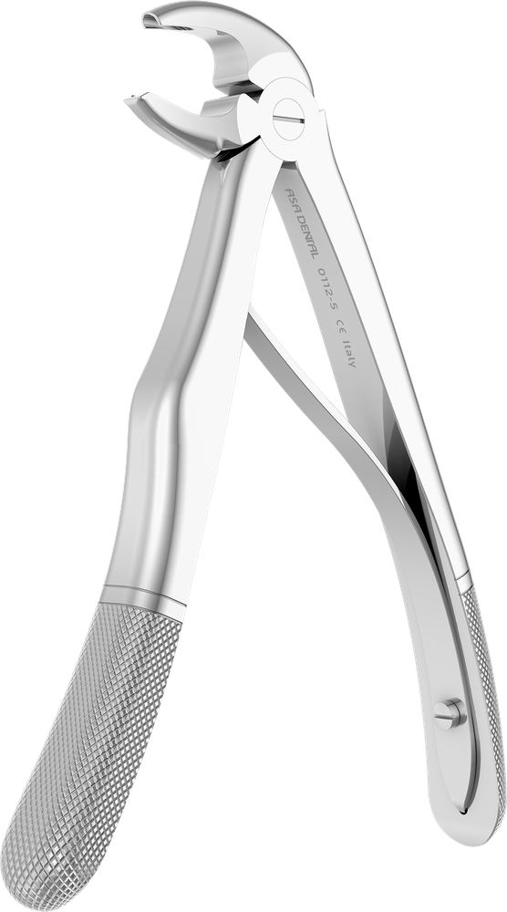 UK-Frontzähne - 10.8 ± 0.1 cm - mit geriffelten Spitzen 0112-5 – ASA Dental S.p.A. Uninominale, Extraktionszangen Oberkiefer