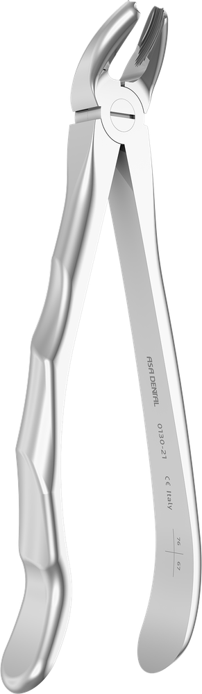 UK-Molaren - 16.6 ± 0.1 cm - mit geriffelten Spitzen 0130-21 – ASA Dental S.p.A. Uninominale, Extraktionszangen Oberkiefer