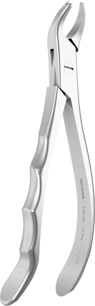 OK-Molaren links - 17.5 ± 0.2 cm - mit geriffelten Spitzen 0130-90 – ASA Dental S.p.A. Uninominale, Extraktionszangen Oberkiefer