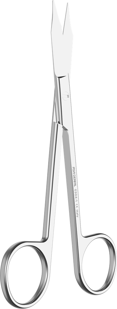 Zahnfleischschere - gerade, einseitig gezahnt - 13 cm 0304-1 – ASA Dental S.p.A. Uninominale, Gingivektomiemesser - Zahnfleischscheren