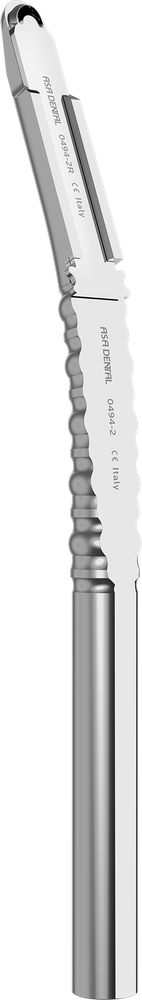 Knochenschaber - 15 cm - gebogen 0494-2 – ASA Dental S.p.A. Uninominale, Sonstige chirurgische Instrumente