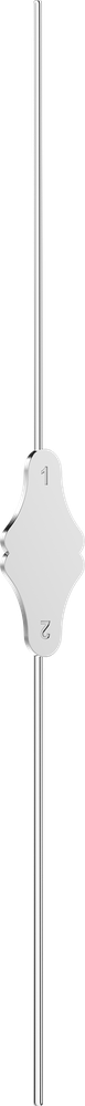 Knopfsonden - Ø 0.9/1.1 mm - 12,5 cm 2650-02 – ASA Dental S.p.A. Uninominale, Parodontalsonden - Parodontometer