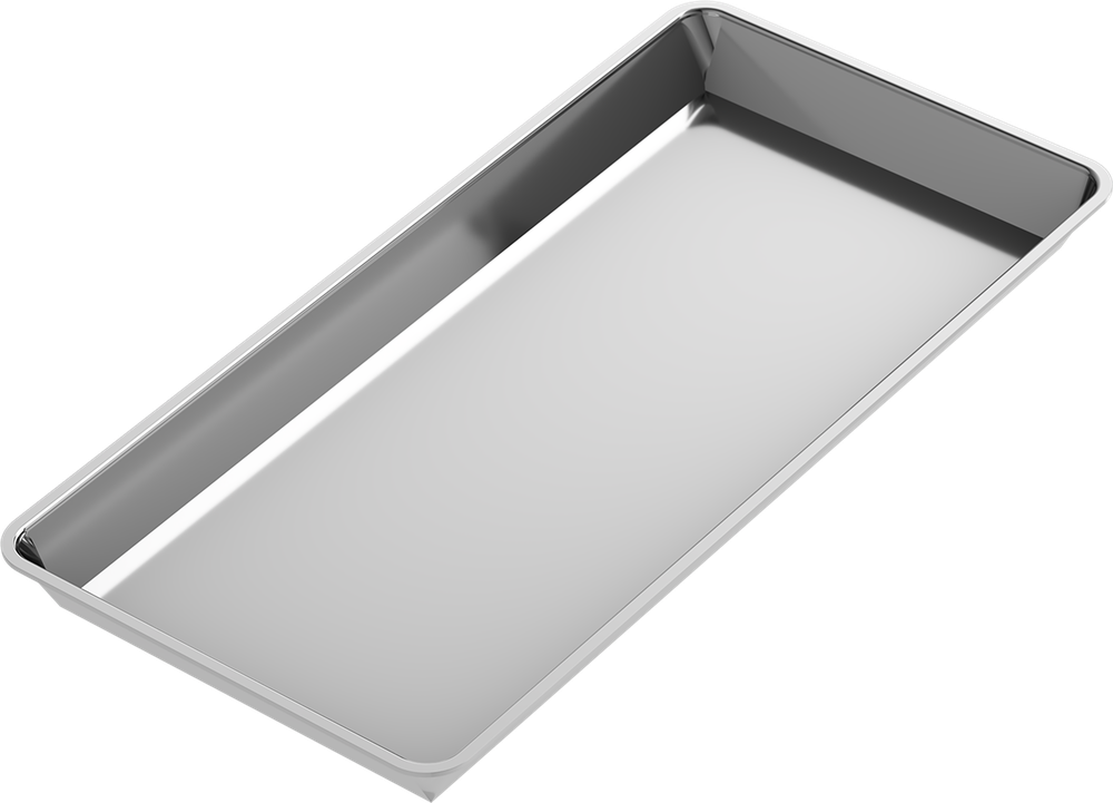 Instrumenten-Tablett - Edelstahl-Tablett - MAXI - 200x150 mm 2737-2 – ASA Dental S.p.A. Uninominale, Trays, Sterilcontainer und Zubehör
