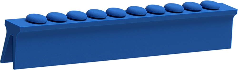 Blau - Silikon-Schiene für 10 Instrumente 2770-G – ASA Dental S.p.A. Uninominale, Trays, Sterilcontainer und Zubehör