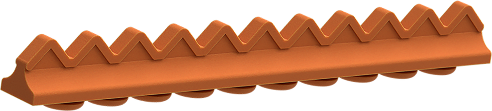Orange - Silikon-Schiene für 10 Instrumente 2772-GA – ASA Dental S.p.A. Uninominale, Trays, Sterilcontainer und Zubehör
