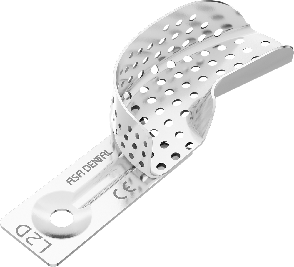 Perforiert aus Aluminium - Retentionsrand - HALBSEITIG - XS 2800-L2D – ASA Dental S.p.A. Uninominale, Einmalabdrucklöffel