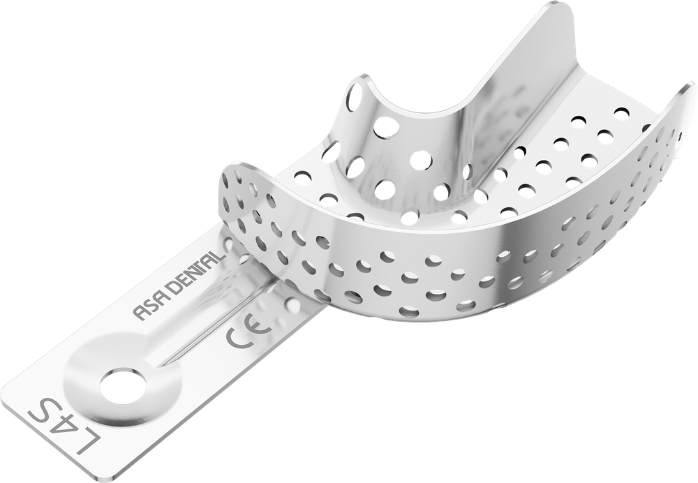 Perforiert aus Aluminium - Retentionsrand - HALBSEITIG - M 2800-L4S – ASA Dental S.p.A. Uninominale, Einmalabdrucklöffel