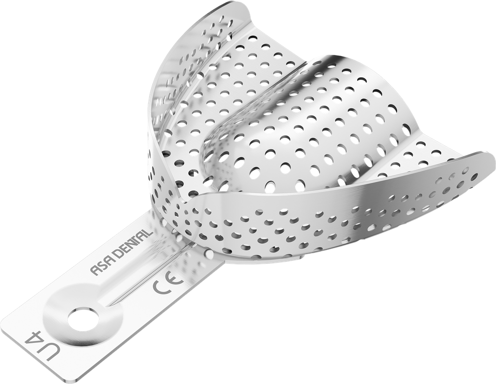 Perforiert aus Aluminium - Retentionsrand - OK - M 2800-U4 – ASA Dental S.p.A. Uninominale, Einmalabdrucklöffel