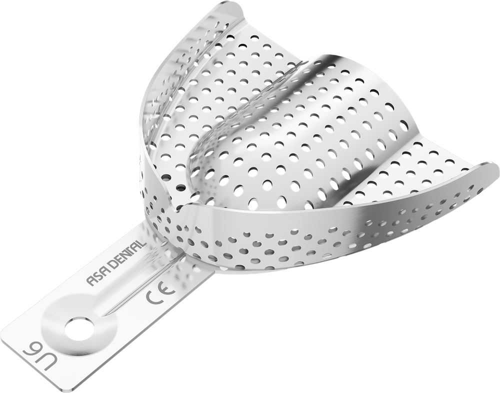 Perforiert aus Aluminium - Retentionsrand - OK - XL 2800-U6 – ASA Dental S.p.A. Uninominale, Einmalabdrucklöffel