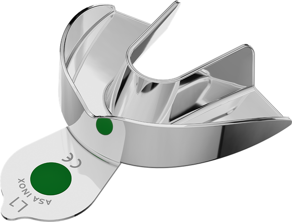Abformlöffel - Nicht perforiert, Edelstahl - NEW SUPER - Retentionsrand - UK - XL 2803-L1