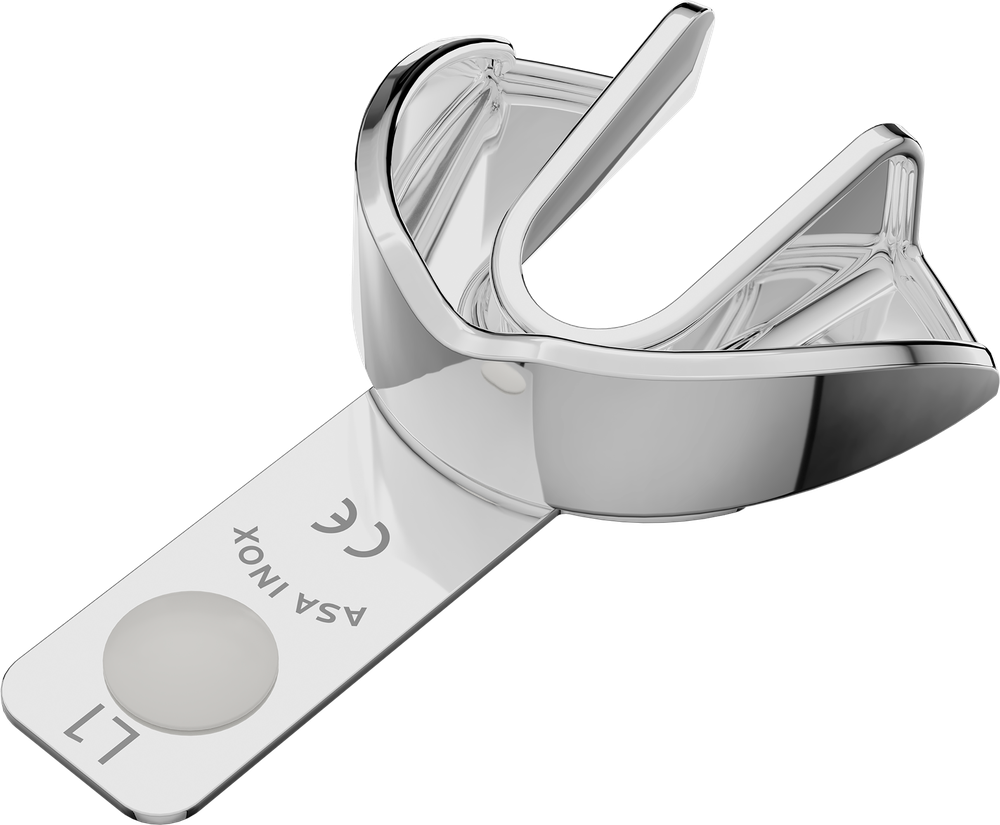 Nicht perforiert, Edelstahl - PERMA-LOCK - Retentionsrand - UK - XXS 2807-L1 – ASA Dental S.p.A. Uninominale, Einmalabdrucklöffel
