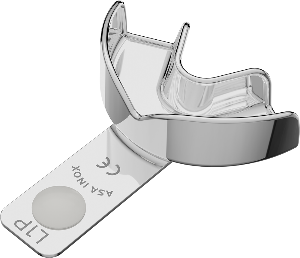 Nicht perforiert, Edelstahl - PERMA-LOCK - Retentionsrand - HALBSEITIG - XXS 2807-L1P – ASA Dental S.p.A. Uninominale, Einmalabdrucklöffel