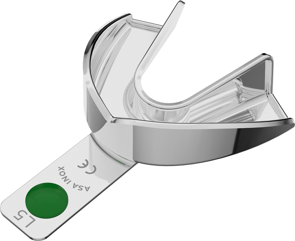 Nicht perforiert, Edelstahl - PERMA-LOCK - Retentionsrand - UK - L 2807-L5 – ASA Dental S.p.A. Uninominale, Einmalabdrucklöffel