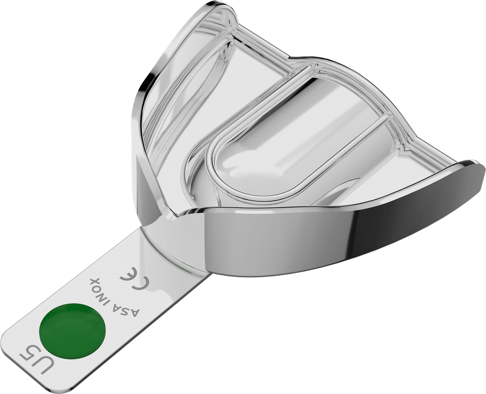 Nicht perforiert, Edelstahl - PERMA-LOCK - Retentionsrand - OK - L 2807-U5 – ASA Dental S.p.A. Uninominale, Einmalabdrucklöffel