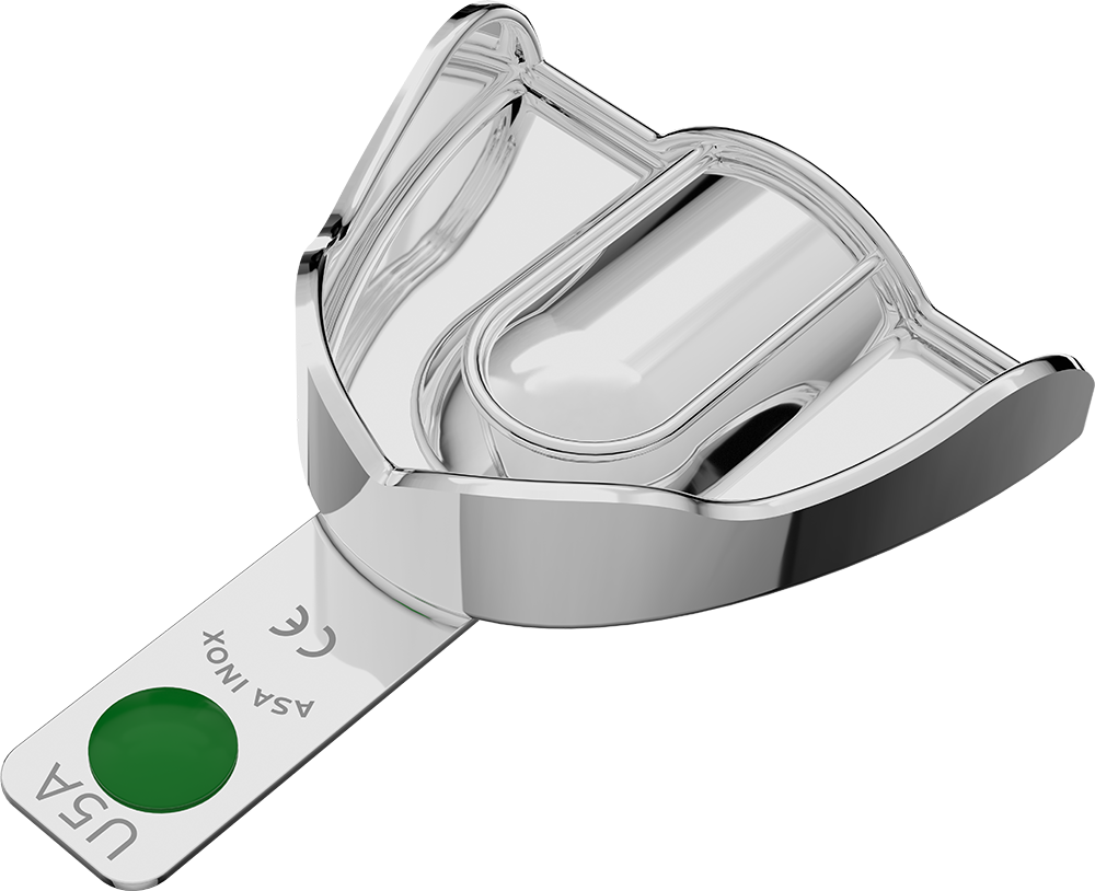 Nicht perforiert, Edelstahl - PERMA-LOCK Anatomic - Retentionsrand - OK - L 2807-U5A – ASA Dental S.p.A. Uninominale, Einmalabdrucklöffel